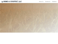 Tablet Screenshot of homeandcountry.net